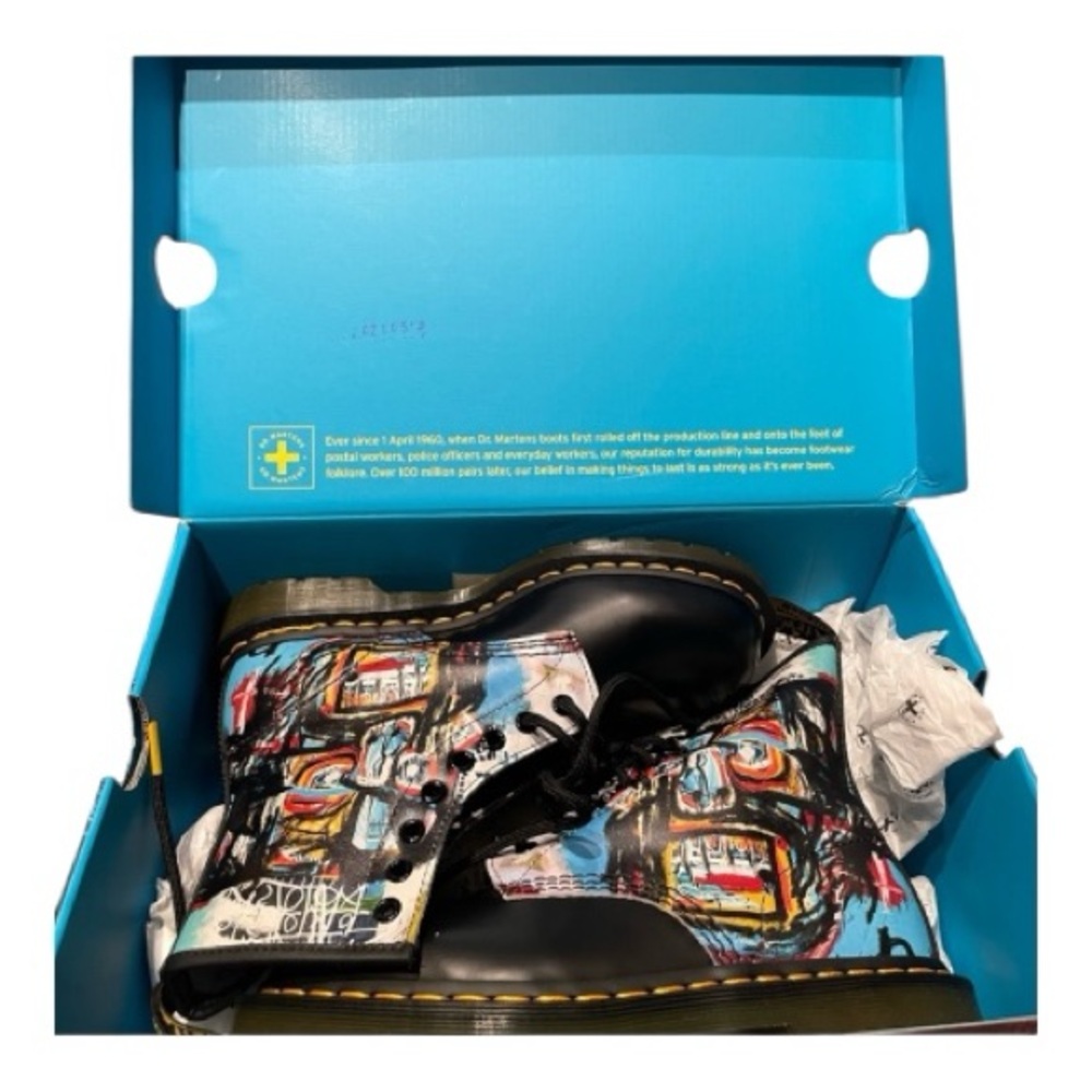 Dr. Martens x Jean-Michel Basquiat 1460 Ltd Edition Art Print Women 7 / Men 6 - Picture 8 of 8